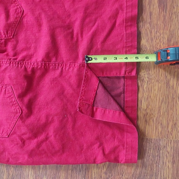 Red denim skirt - Picture 5 of 5